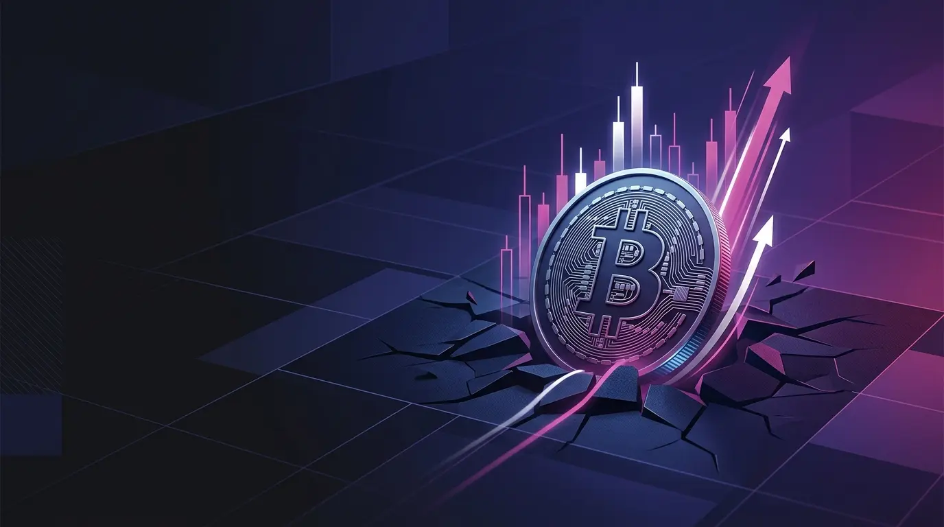 Bitcoin-inspired digital asset rising amid purple market momentum and institutional ETF demand